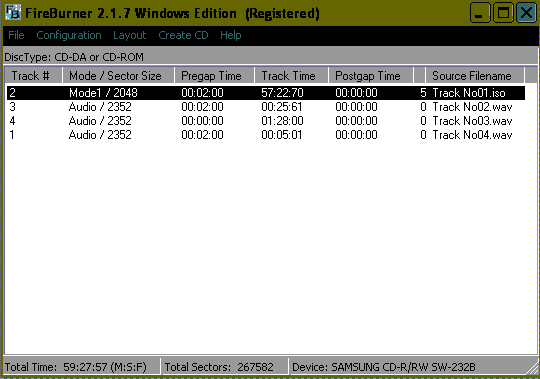 image 2 - FireBurner sous Windows XP